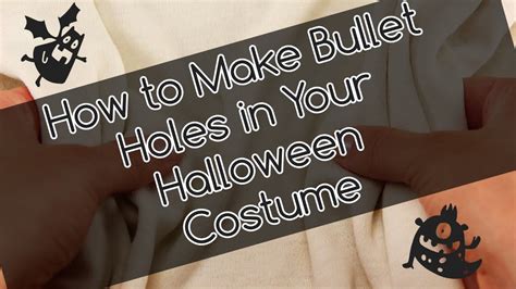 how to make fake bullet holes in clothing|Costume Bullet Holes .